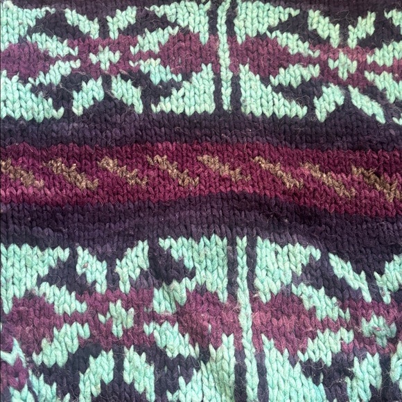 Nuevo Americana | Vintage 100% Wool Colourful Knit Grandpa Sweater Size L - Picture 3 of 12